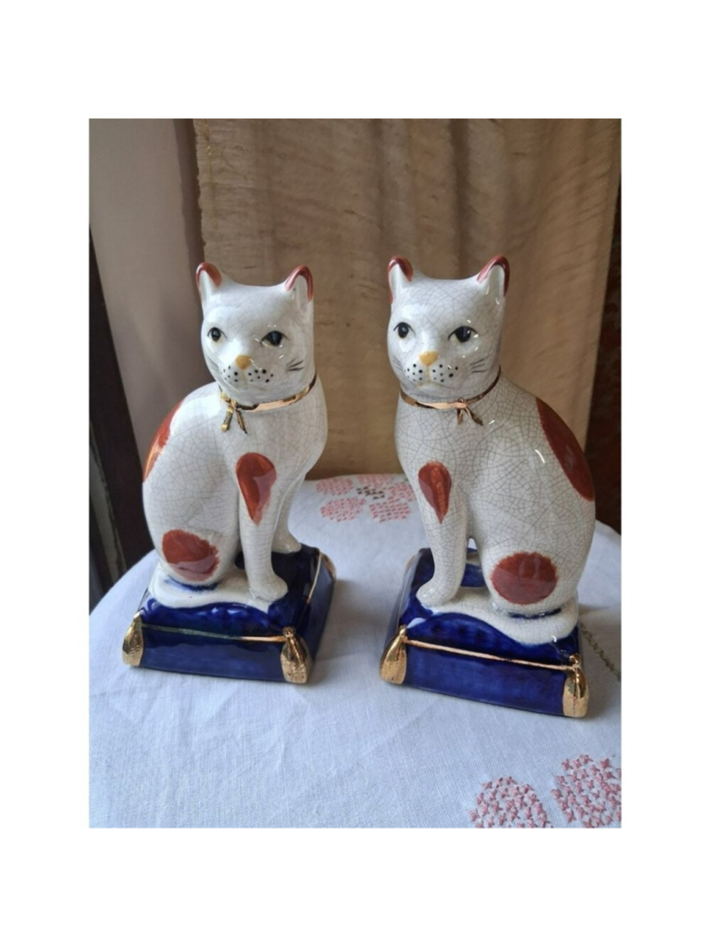 Fitz and Floyd Staffordshire Style Cats